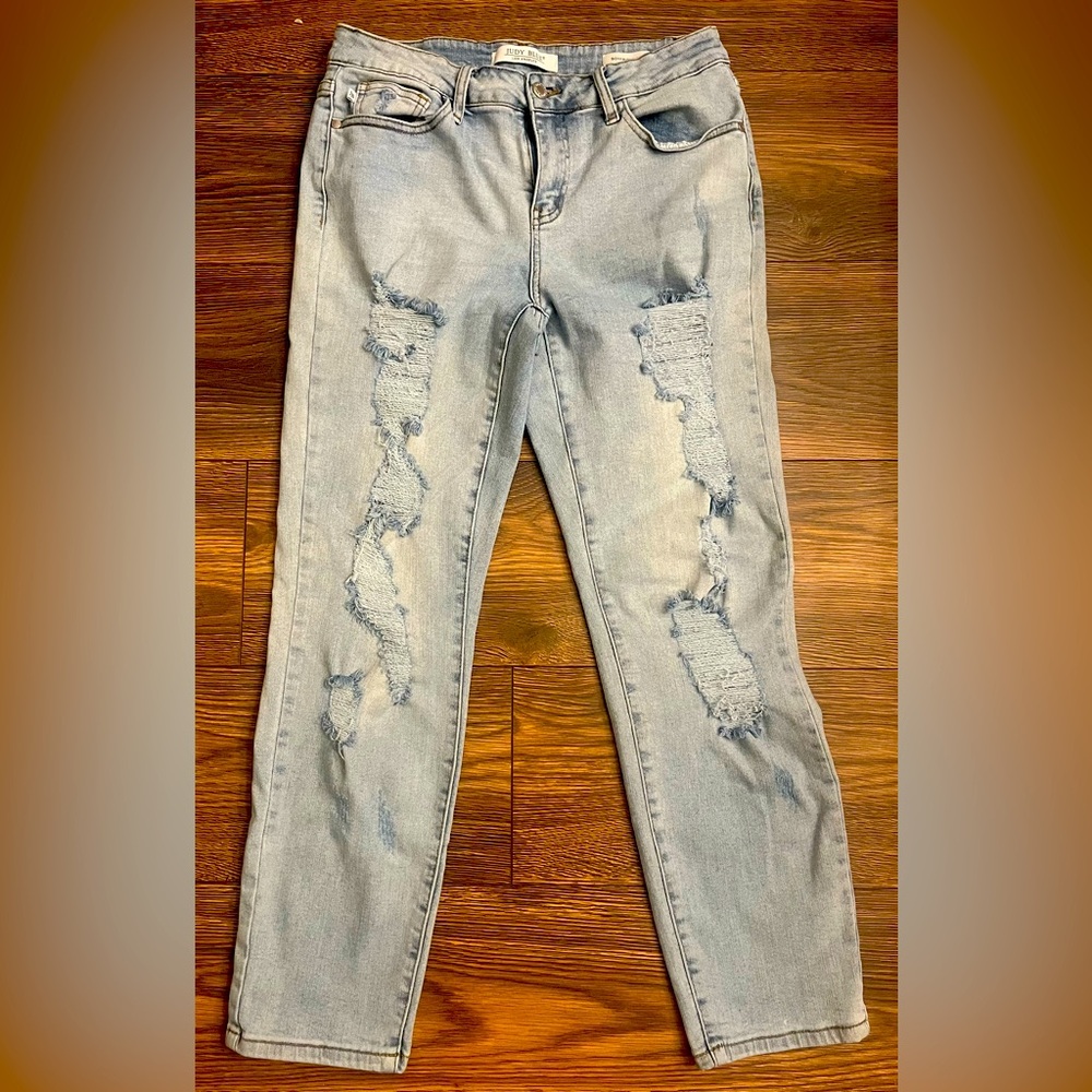 Judy Blue Light Blue Boyfriend Jeans Size 9 / 29